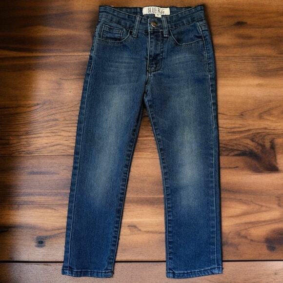 Blue Rag Boys Jeans Sz 6 Skinny Medium Blue Stretch Denim - Picture 1 of 6